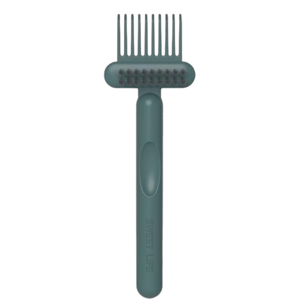 Unisex Green Hair Brush Cleaner 2 In 1 Doublesided Brush And Comb Cleaning Tool For Salon Home Travel