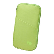 MultiPurpose Card Bag For Travel Passport Holder Organizer With Compartments Compact Document Storage Unisex Green