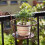 Spacesaving hanging balcony shelf, sturdy construction for multiple planters (copper) 3