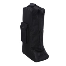 Stiefeltasche mit Griff, Oxford-Stoff und Leder,
