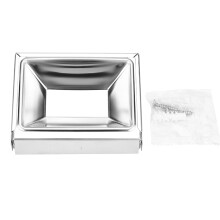 Saia para poste de corrimão de varanda, tampas decorativas duráveis em aço inoxidável para uso externo, suportes de corrimão de fácil