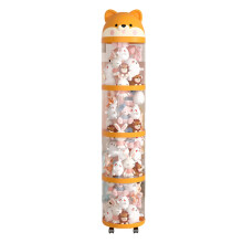 Stuffed Animal Holder Large Capacity Plush Toy Storage With FourLayer Wheeled Tower For Nursery Toddler Room Bedroom Home Decor