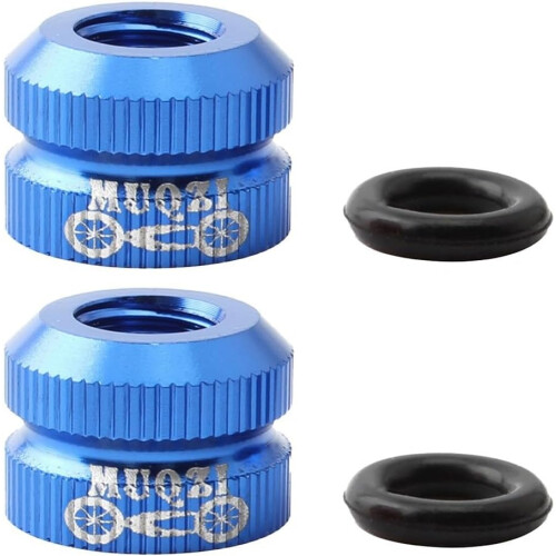 Bicycle valve nut, ultralightweight and effective replacement tool for improved cycling performance (red) red 2