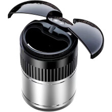 Car Ashtrays with Lid Flame Retardant Smell Proof Easy Clean Silver for Kia Cadenza Carens Niro Sorento K2 K3 K5 KX5