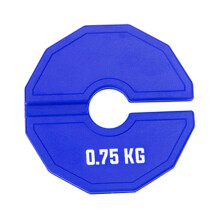 Rubber Fraction Plate Change Weight Plate 0.25/0.5/0.75/1 kg Dumbbell Weights for Beginners for Home and Gym blue 0.75 Kg