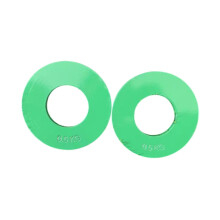 2pcs Fractional Plates Pieces Barbell Weights Easy to Store and Transport Weight Lifting Plate for Micro Load Beginners Green 0.5 Kg