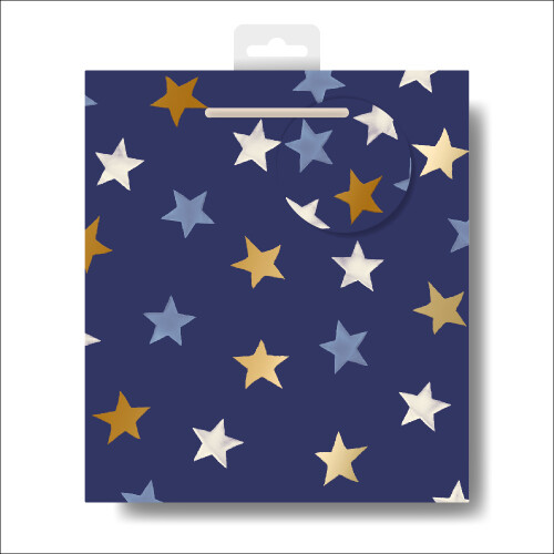 Woodmansterne Emma Bridgewater Blue Stars Medium Gift Bag Gift Wrapping Accessory