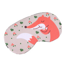 Lichtgewicht reismasker voor jongens en meisjes, schattig slaapmasker met cartoonprint en ingebouwd ijszakje, ademend en huidvriendelijk masker voor