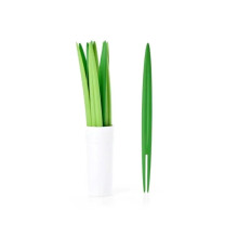 Bamboo Pick Green 20Piece TwoSet For Pineapple, Cactus Leaves, Cupcake Desserts And Fruit Skewers For Party Decor