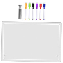 1Piece Acrylic Memo Board with Pen Transparent Message Board for Office, School, and Home Easy to Write and Erase for Important Notes