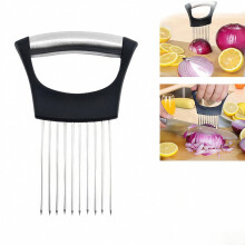 Stainless Steel Onion Slice Holder Model 2025, Onion Slicer And Chopper, Vegetable Cutter For Lemon Potato Tomato Meat