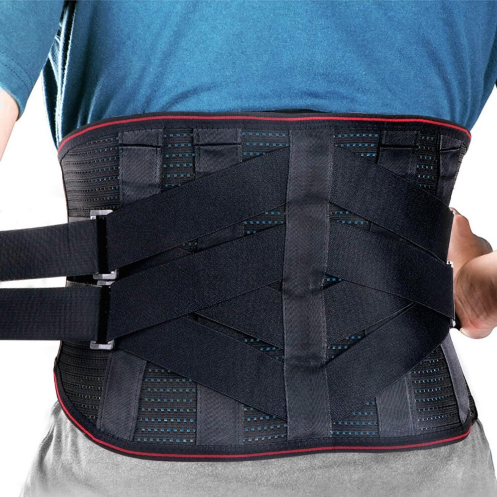 Breathable Mesh Back Brace For Lower Back Pain Adjustable Lumbar Support Belt For Herniated Disc Sciatica Scoliosis