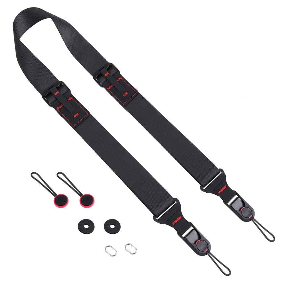 Camera Strap With Quick Release, Adjustable Shoulder Strap For Dslr And Mirrorless Cameras, Rapid Length Changes 9339159800355