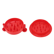 Manual Chicken Shredder, AntiSlip Work Surface Meat Shredder Chicken Stripper with Silicone AntiSlip Mat for Chicken Breast Pork Shoulder Tuna (Red)