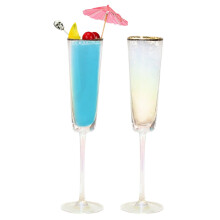Wedding Champagne Flutes Gold Rimmed 150ml Set Of 2 For Bride And Groom Fancy Glasses