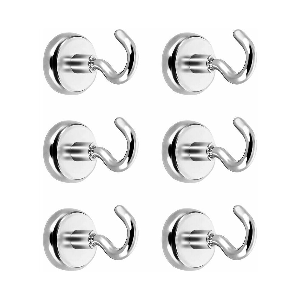 Magnetic Hooks, Neodymium Strong Magnet Hooks For Hanging On Refrigerator And Steel Surfaces, Heavy-Duty With Rust-Resistance Coating, Easy Setup, Ide 9454554131764