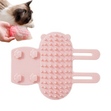 Cat Scratcher Brush Corner Care Tool, Table Leg Scratcher, SelfPacked Pet Tickle Brush, Adjustable Strap, Pink