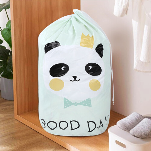Waterproof Storage Bin Decorative Wall Hooks Foldable Laundry Hamper Drawstring Closure Large Capacity Lightweight Durable Dust Moisture Mildew Proof 1