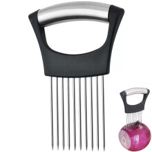 Stainless Steel Onion Slicer Holder Tomato Slicer And Vegetable Cutter For Potatoes Avocados Eggs Lemons Meat