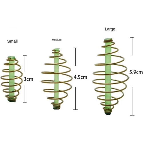 Fishing Bait Single Hook Flower Basket Spring Nesting Bait Cage Size S Tackle Accessories 2