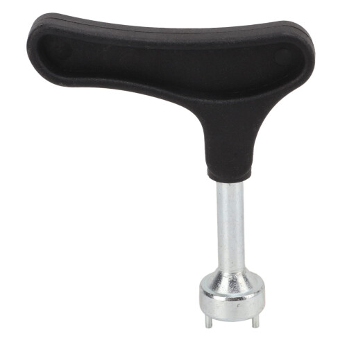 Golf shoe spike wrench style remover tool for improved maintenance, black