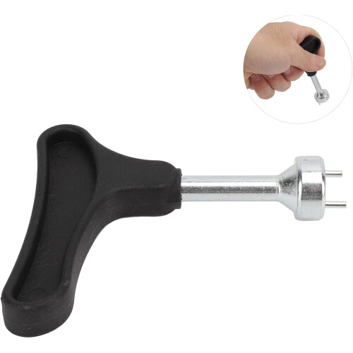 Golf shoe spike wrench style remover tool for improved maintenance, black 2