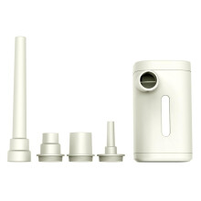 Outdoor Pump Portable Air Pump Camping Equip Compressor Quick Inflate Deflate for Hiking/Float/Air BedWhite Ref: 9441