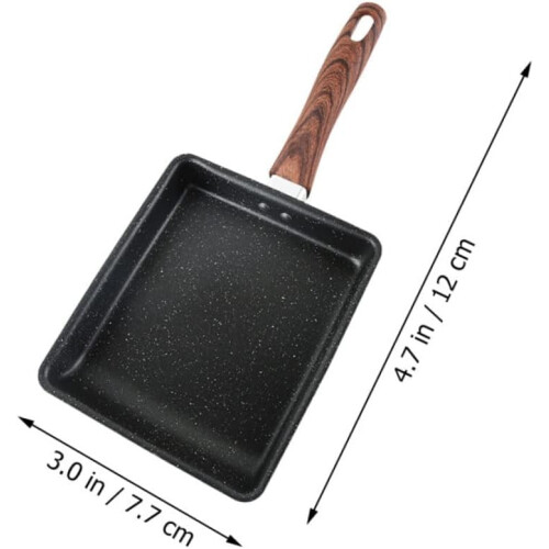 Egg Pan NonStick Coating Square Frying Pan Tamagoyaki Kitchen Tool Easy to Clean 1