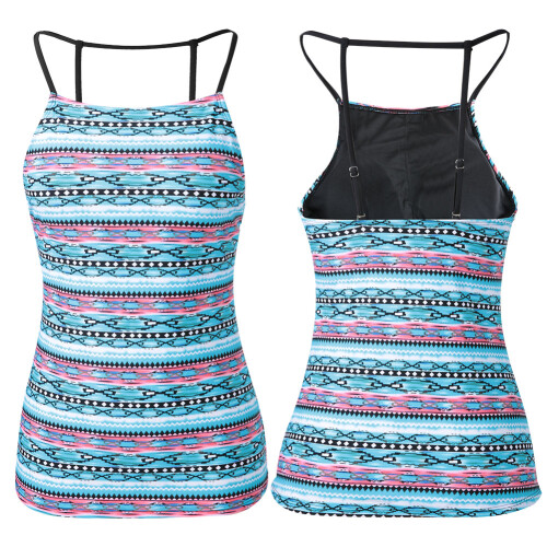 Μαγιό Tankini Top, Μαγιό με σταυρωτή πλάτη, ύφασμα που στεγνώνει γρήγορα και 2