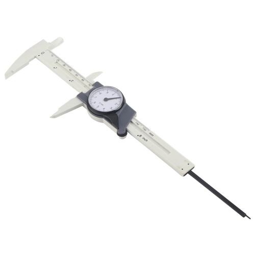 Plastic Dial Vernier Caliper Ruler Professional Measuring Tool for Plastic Materials White 1