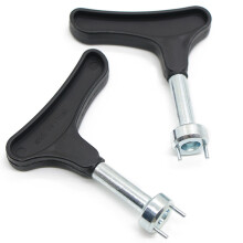 Spike Wrench for Golf Shoes Golf Shoe Removal Tool Universal  Adjustment Tool Handheld Wrench for Cleat Remover (Black)