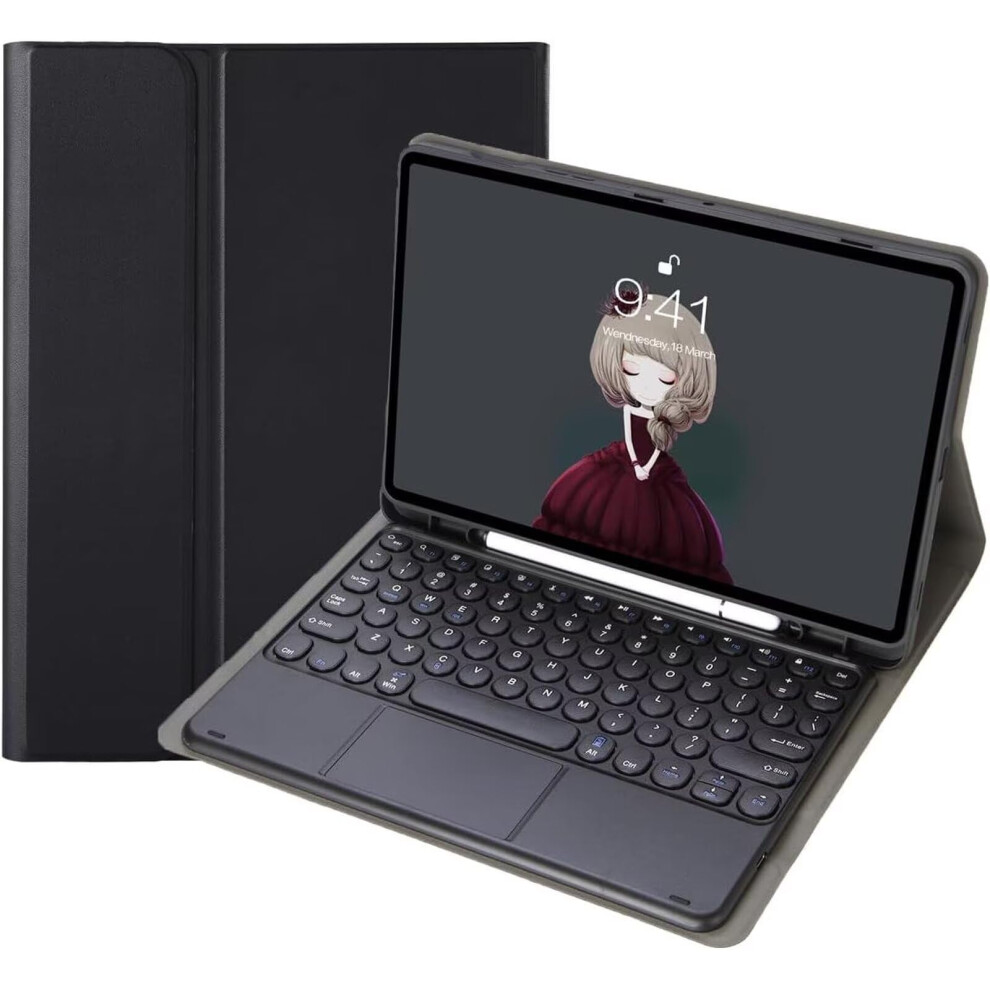 Keyboard Case For Tab A7 10.4 2020 Smt500/505/507 Detachable Magnetic Bluetooth Keyboard Touchpad Black 9119770350978