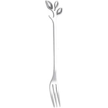 Dessert Forks 5Piece Flatware Set Silver Color Dinner Forks For Desserts Cakes Fruit