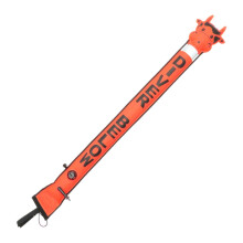 Surface Marking Buoy with Reflective Strip, Diving Swimming Buoy, Inflatable Buoy for Underwater Sports (Red)