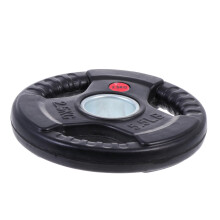 Cast Iron Dumbbell Barbell Plate Coated with Rubber Three Holes for Versatile Use Ideal for Strength Training and Fitness in the Home Gym
