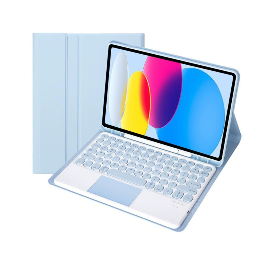 Keyboard Case For Galaxy Tab A9+/Plus 11Inch Smx210/X216b/X218, Multitrackpad, Detachable Pencil Holder, Blue 9001264510916