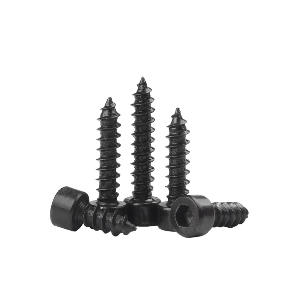 Hex Socket Cap Head Selftapping Screw 304 Stainless/Black Carbon Steel, M2âM5, 18Mm, Pack Of 50/100/200 Pcs 9119770353207