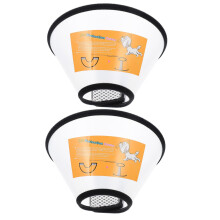 Pet Collars 2Pack Lightweight Protective Cones For Dogs And Cats After Surgery Prevent Licking And Chewing Neck Comfort