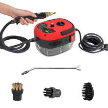 Strong Performance Pressure Washer for Air Conditioning Hand Steam Cleaner ABS Steam Cleaning Machine Pressure Washer, Red Style