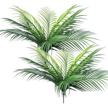 Ferns 19Inch Plastic Leaves Persian Greenery Indoor Decor For Home Garden Office Farmhouse Green 2 Pcs