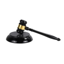 Wooden Judge Hammer and Resonance Block: Wooden Judge Hammer Set for Judges Lawyers Meeting Auction Sales and Gifts Children Role Play Black