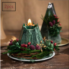 Hochwertige Wachskerzen für Weihnachtsdekorationen, Adventskranz mit schwer entflammbaren Zweigen, wunderschönes Design für Kirche und Zuhause,