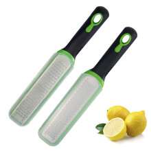 Zester Grater, Cheese Grater, Pack of 2, NonSlip Handle, Sharp Stainless Steel Blade