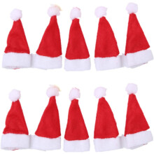 Pinces à cheveux festives en forme de bonnet de Père Noël, mini bonnets rouges mignons pour femmes et filles, accessoires de Noël pour cheveux,