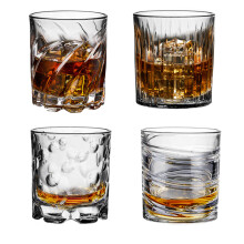 Rotatable Whiskey Glass Luxury Designed Glassware Crystal Whiskey Glasses Heavy Weighted Base Lead-Free Crystal Ideal For Bourbon Scotch And Spirits