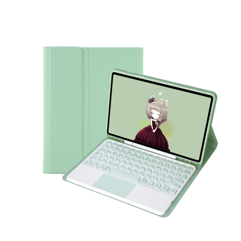 Case With Keyboard For 11Inch Tablet 20222018 Slim Case With Detachable Bluetooth Keyboard And Pencil Holder Green 9339159802601