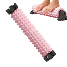 Fascia Roller For Legs 58 Cm NonSlip Foam Yoga Roller For Body Stretching Recovery And Deep Tissue Massage Pink