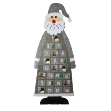 Schattig Zweeds kabouterontwerp, eenvoudig te installeren decoratie, vilten kerstkalender met herbruikbare kerstcountdown voor eindeloos plezier,