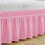 Bettrock elastic skirts, bed ruffles, pastoral, solid color, Full H15 5