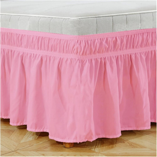 Bettrock elastic skirts, bed ruffles, pastoral, solid color, Full H15 1